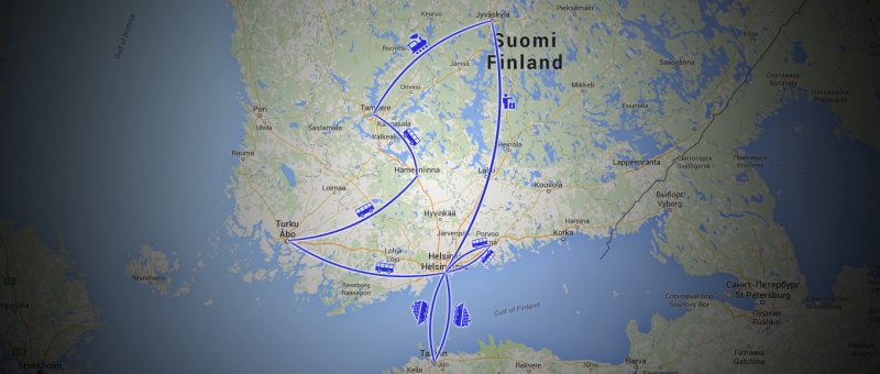 Map of our jorney