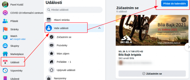 Odkaz na iCal soubor