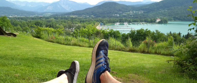 Jezero Wörthersee a Klagenfurt