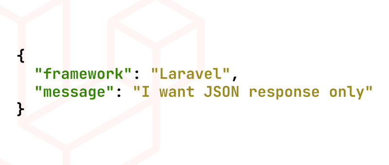 Laravel - vynucení JSON response pro API