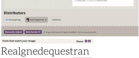 FontSquirrel - Font identifier