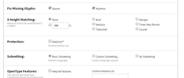 Webfont generátor