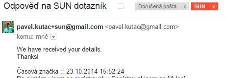 Využití znaku + v adrese