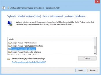 Google Nexus ADB Interface