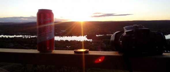 Taking pictures of midnight sun
