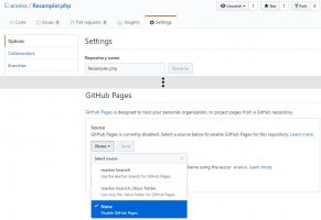 Povolení Github pages