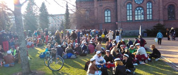 Vappu in Kirkkopuisto